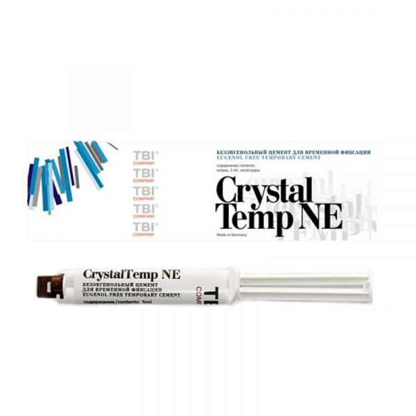 CrystalTemp NE, 5 мл. для временной фиксации,TBI,Германия CrystalTemp NE, 5 мл. для временной фиксации,TBI,Германия