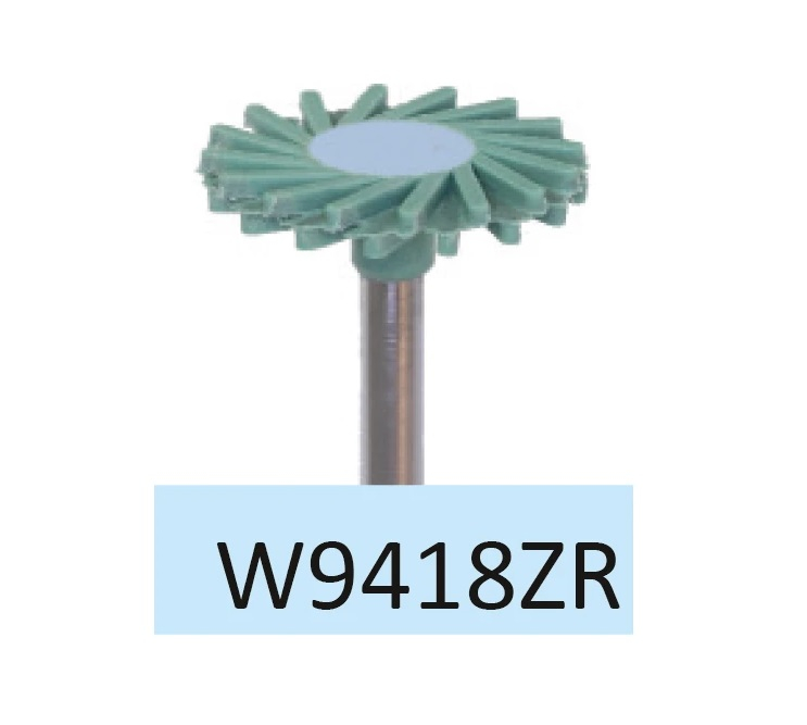 W9418ZR Диск алмазный зеленый (с прорезями) для предварительной полировки циркона ,14 мм HORICO W9418ZR Диск алмазный зеленый (с прорезями) для предварительной полировки циркона ,14 мм HORICO