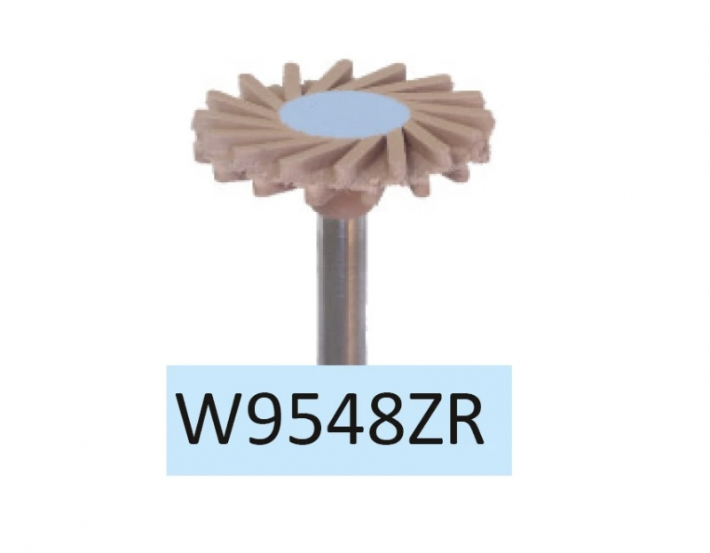 W9548ZR Диск алмазный коричневый (с прорезями) для окончательной полировки циркона, 14 мм HORICO W9548ZR Диск алмазный коричневый (с прорезями) для окончательной полировки циркона, 14 мм HORICO