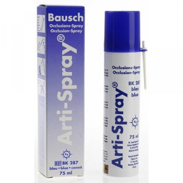 Arti-Spray ВК 287 артикуляционный спрей (копирка-аэрозоль) синий 75мл, Bausch Arti-Spray ВК 287 артикуляционный спрей (копирка-аэрозоль) синий 75мл, Bausch