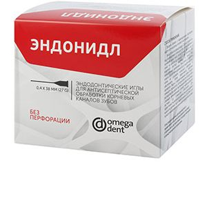 Эндонидл- иглы эндодонтические 0,3х38мм (30G), 20 игл, без перфорации Эндонидл- иглы эндодонтические 0,3х38мм (30G), 20 игл, без перфорации