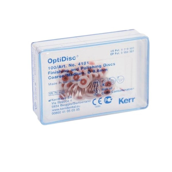 Диски OptiDisk для полировки грубые/средние, d9.6 Kerr (100шт) арт.4181 Диски OptiDisk для полировки грубые/средние, d9.6 Kerr (100шт) арт.4181