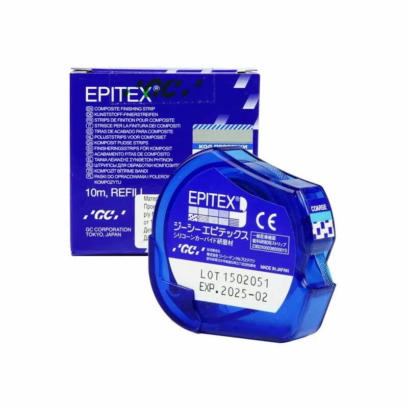 Штрипсы Epitex полимерные,мелкозернистые 10 м, FINE /000406/GC Штрипсы Epitex полимерные,мелкозернистые 10 м, FINE /000406/GC