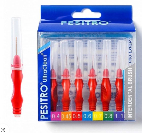 Ёршики межзубные PESITRO 0,5мм красные,6 шт Ёршики межзубные PESITRO 0,5мм красные,6 шт