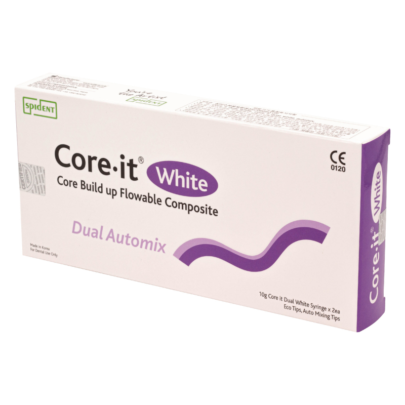 Core It Dual Automix белый (2 шпр*10 гр) композит двойного отверждения,Spident Core It Dual Automix белый (2 шпр*10 гр) композит двойного отверждения,Spident